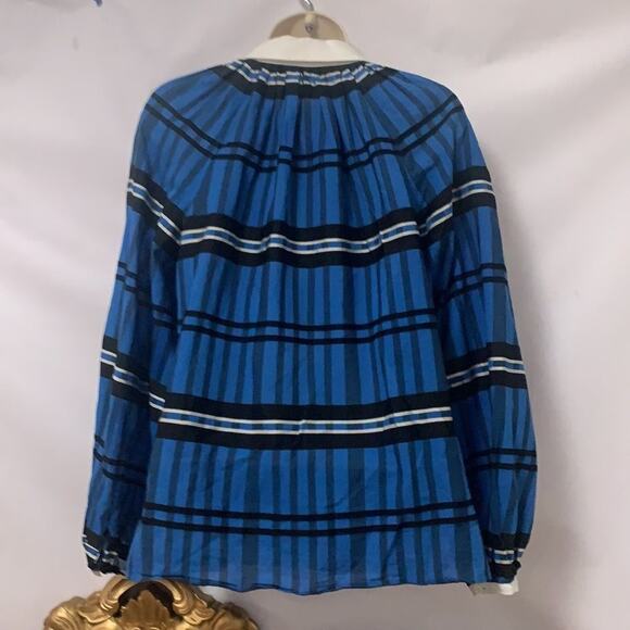 TORY BURCH PLAID BUTTON DOWN SHIRT SIZE‎ 4 - Picture 2 of 8